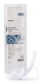 McKesson Laryngeal Curved Mask Airway Clear PVC Sterile Adult Size 5 EACH 159-005