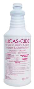 LUCAS-CIDE Salon & Spa Sanitizer Disinfectant Concentrate Pink 32oz Quart 9060