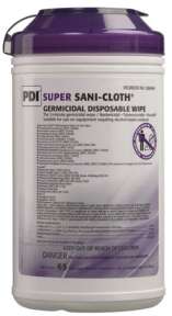 PDI Super Sani-Cloth Germicidal Surface Disinfectant Wipes 7.5-inx15-in -65