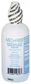 Medi-First First Aid Eyewash Ophthalmic Solution Single Use -4 Oz 19818