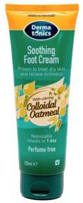 Dermatonics Soothing Foot Cream With Colloidal Oatmeal 10% Urea 125mL 5060189411405