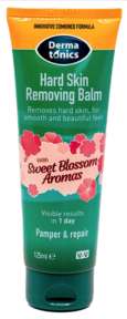 Dermatonics Hard Skin Removing Foot Balm Sweet Blossom Aromas 10% Urea 125mL 5060189411412