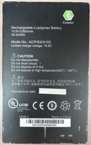 CareRay Digital Imaging Panel 10"x12" CSi Cesium Replacement Battery