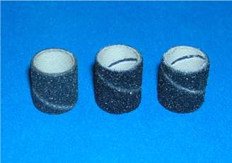 Grobet Abrasive Nail Sanding Drums Bands 3/8-in Fine 120 -10 11.248