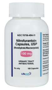 Nitrofurantoin Capsules (MACROBID) 100mg -100- USP *RX* 70756-404-11