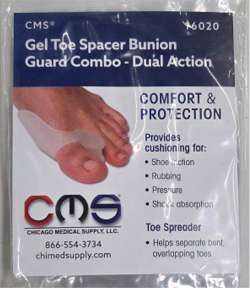 CMS Mineral Gel Dual Action Toe Spacer Bunion Guard Combo AFT-BR002 Pair