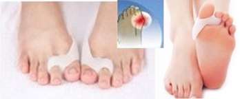 CMS Mineral Silica Gel Triple Action Toe Spacer Bunion Guard Combo AFT-BR003