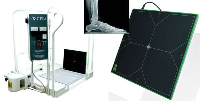 Tiger DRX Podiatry DR Digital Imaging System True Flat Tethered CSi Panel & X-Cel X-Ray Machine