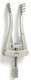 Derron Alm Retractor 2 3/4" Spread 2 1/4" Blunt Prongs 1/8" 22-10