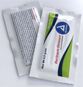 Dynarex Bacitracin Ointment 0.9g Foil Pack -144 1161