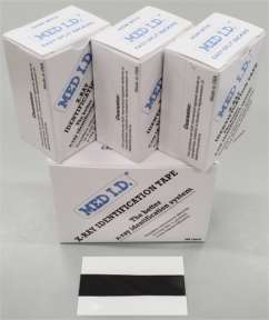 MED ID X-Rite X-Ray Label Tape Handy Pack 2-in (3/4-in W) Pre-Cut 3-in Strips -300 D75-03/300