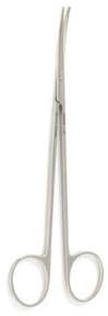 Derron METZENBAUM Scissors 9" Curved Delicate Rounded Tips 12-634
