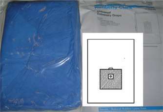 Halyard Kimberly-Clark Universal Extremity Drape Fenestrated Sterile 90x131 14-BX 89279