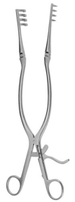 Miltex 11-684 BECKMAN Retractor 12-1/2-in Hinged Sharp 4x4 Teeth