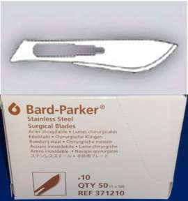 BD Bard-Parker Sterile Stainless Steel Surgical Blades #10 -50