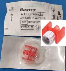 Baxter RAPIDFILL Rapid-Fill Luer Lock-to-Luer Lock Connector -50- H93813901 13901