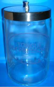 Grafco Labeled Glass Sundry Jar W/ Cover TONGUE DEPRESSORS
