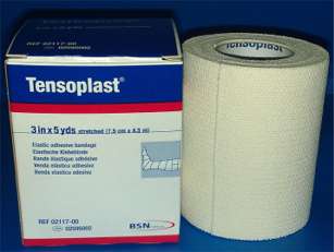 BSN Tensoplast Elastic Adhesive Bandage 3-in x 5yds (White) 02595002 02117-00