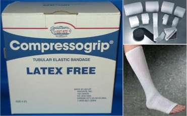 COMPRESSOGRIP Tubular Elastic Bandage #3(D) 3-inx11Yd 6S-7628-03