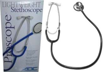 ADC Proscope 670 DualHead Lightweight Stethoscope Black 22-in 670BK