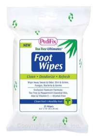 Pedifix Tea Tree Ultimates Fungasoap Clean Healthy Foot Wipes 6.6"x7.8" -25- P3370 - Buy Online From Chicago Medical Supply