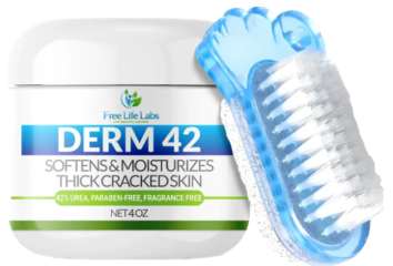 Free Life Labs Derm42 42% Urea Foot Cream Skin Care System -4 Oz-