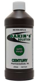 Carrel–Dakin Antiseptic Solution Fluid Quarter Strength 0.125% 16oz 0436-0672-16