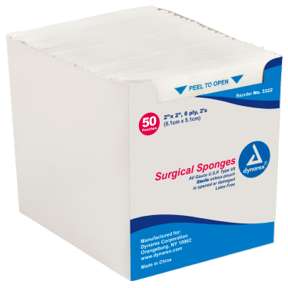 Dynarex Gauze Pads 2-inx2-in 8-Ply 2's Type VII Sterile 50 3322