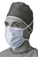 Medline Face Masks Surgical With Horizontal Ties Blue LF 50-BX NON27600