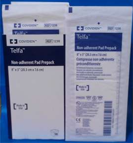 Kendall Telfa Non-Adherent Dressing Pads Sterile 8-inx3-in -50