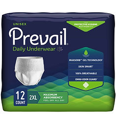 BRIEF, PULL-ON PREVAIL SUP ABSRB 2XLG (12/PK 4PK/CS)