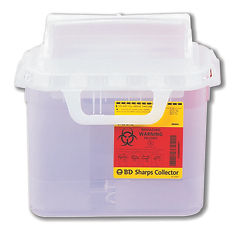 CONTAINER, SHARPS PEARL 5.4QT SIDE (20/CS)