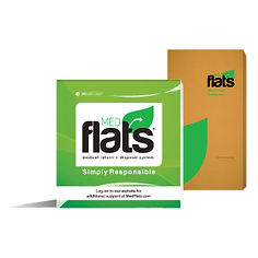 DISPOSAL SYSTEM, PHAR RETRN 9X6X3 MEDFLATS SM (12/CS)