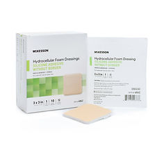 FOAM, ADH SIL W/O BORDER 3"X3" (10/BX 20BX/CS)
