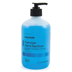SANITIZER, HAND W/PUMP 18OZ (12/CS)