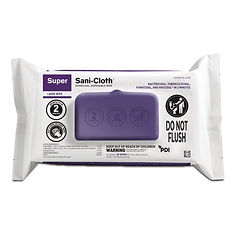 WIPE, GERMICIDAL SUPER SANI-CLOTH SFT PAK DISP (80/PK 9PK/CS)