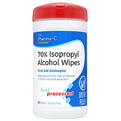 WIPE, WET ISOPROPYL 70% PHARMA-C (40/PK 6PK/CS)